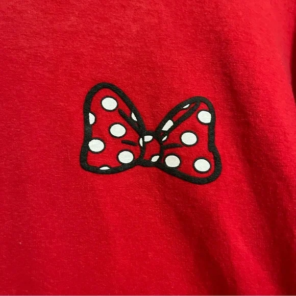 Spirit Jersey Red Polka Dot Disney Shirt Size XS - Picture 5 of 9